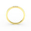 14K Gold 1.6MM 3 Stone Diamond Wedding Band