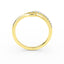 14k Gold Minimal Diamond Wedding Band