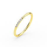 14K Gold Thin Diamond Minimalist Ring