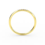 14K Gold Thin Diamond Minimalist Ring
