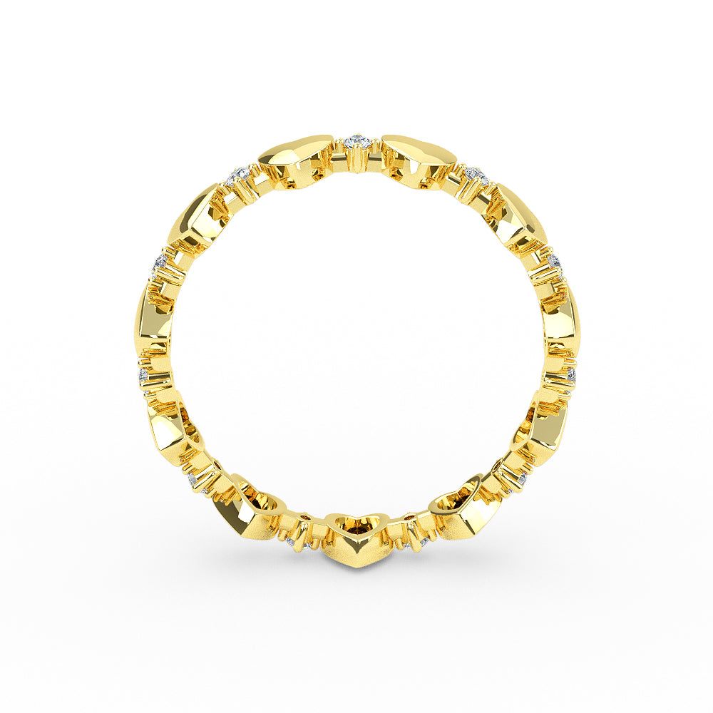 Small Multi Heart Diamond Ring