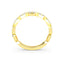 14K Gold Art Deco Round Diamond Wedding Band