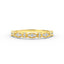14K Gold Half Eternity Miligrain Diamond Wedding Band