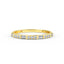 14K Gold Half Eternity Baguette Diamond and Round Diamond Wedding Band