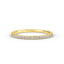 14K Gold 1.3MM Half Eternity Diamond Wedding Band