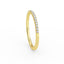 14K Gold 1.3MM Half Eternity Diamond Wedding Band