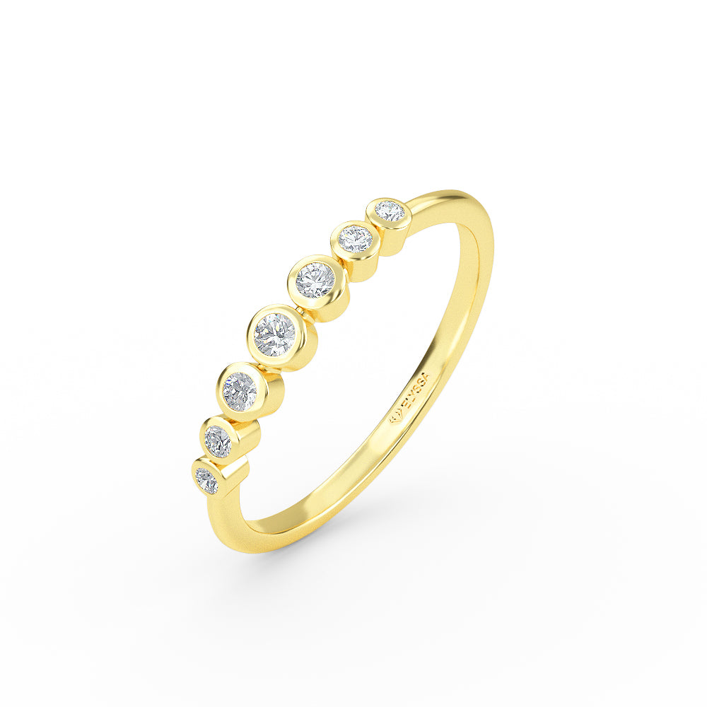 Seven Stone Bezel Setting Diamond Ring