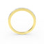 14K Gold Baguette Halft Eternity Diamond Channel Set Wedding Band