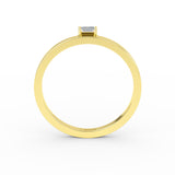 14K Gold Baguette Diamond Ring
