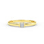 14K Soild  Gold Baguette Diamond Engagement Ring