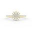 14K Gold Floral Diamond Ring