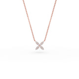 Diamond Pave Mini Flower Necklace