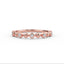 14K Gold Half Eternity Bezel Set Diamond Wedding Band