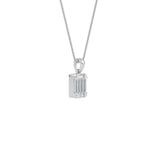 Bezel Set Diamond Solitaire Necklace