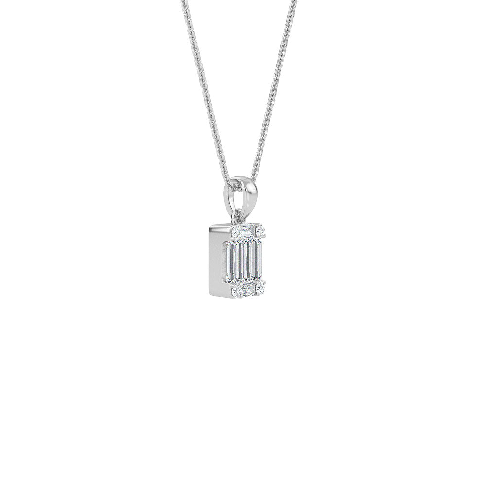 Bezel Set Diamond Solitaire Necklace