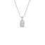 Bezel Set Diamond Solitaire Necklace