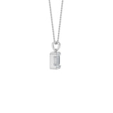 Bezel Set Diamond Solitaire Necklace