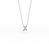 Diamond Pave Mini Flower Necklace