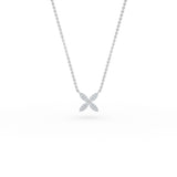 Diamond Pave Mini Flower Necklace