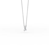 Diamond Pave Mini Flower Necklace