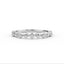 14K Gold Half Eternity Bezel Set Diamond Wedding Band