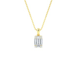 Bezel Set Diamond Solitaire Necklace