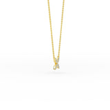 Diamond Pave Mini Flower Necklace