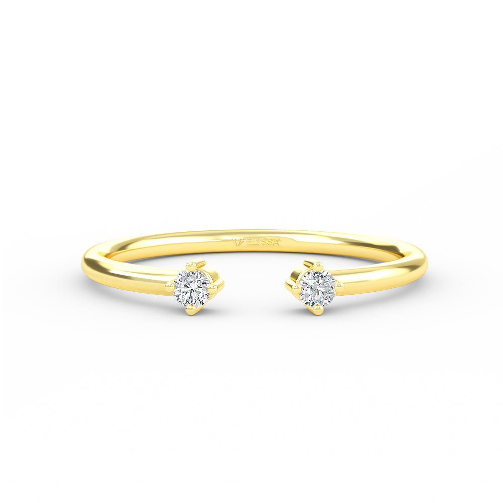 Diamond Open Gold  Ring