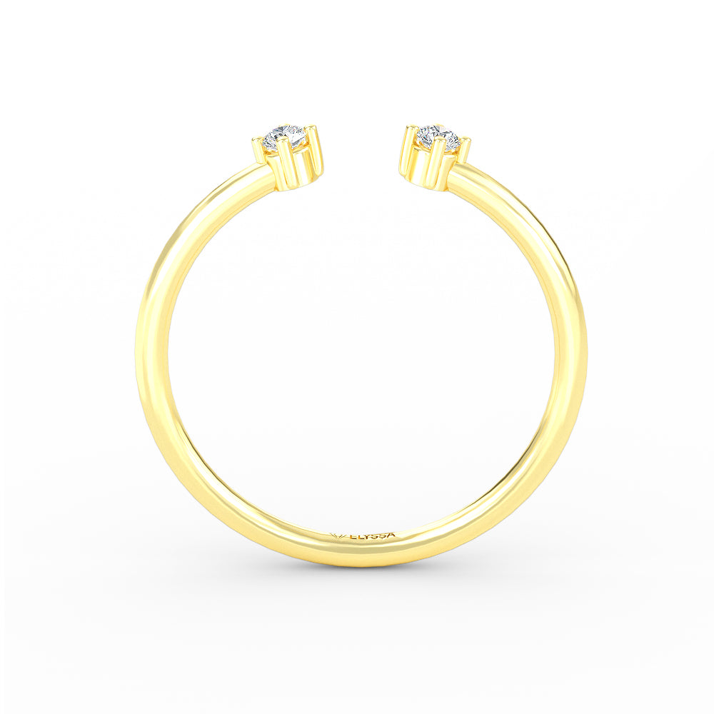 Diamond Open Gold  Ring