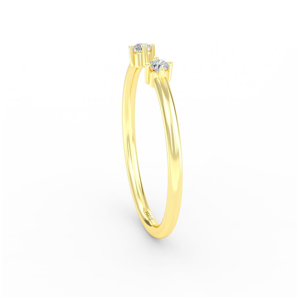 Diamond Open Gold  Ring