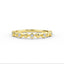 14K Gold Half Eternity Bezel Set Diamond Wedding Band