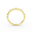14K Gold Half Eternity Bezel Set Diamond Wedding Band