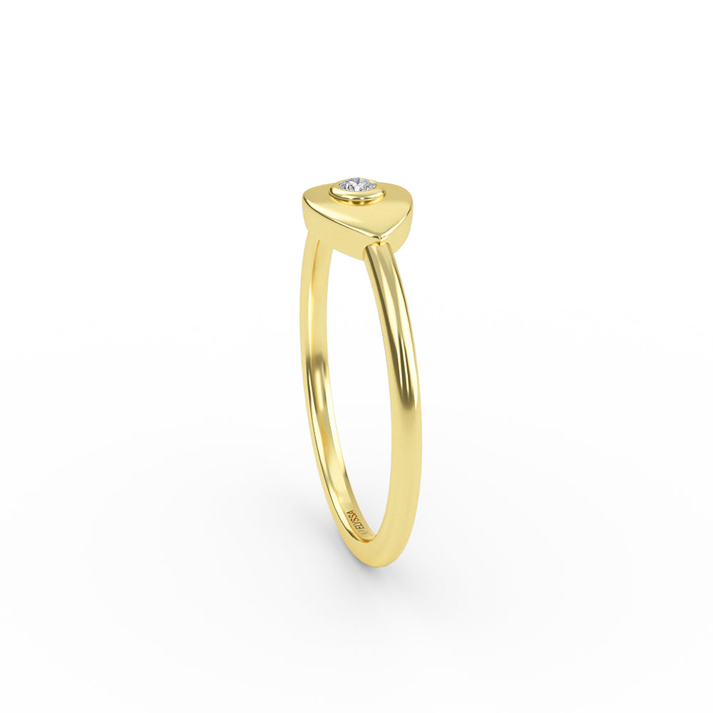 Diamond Evil Eye Gold Ring